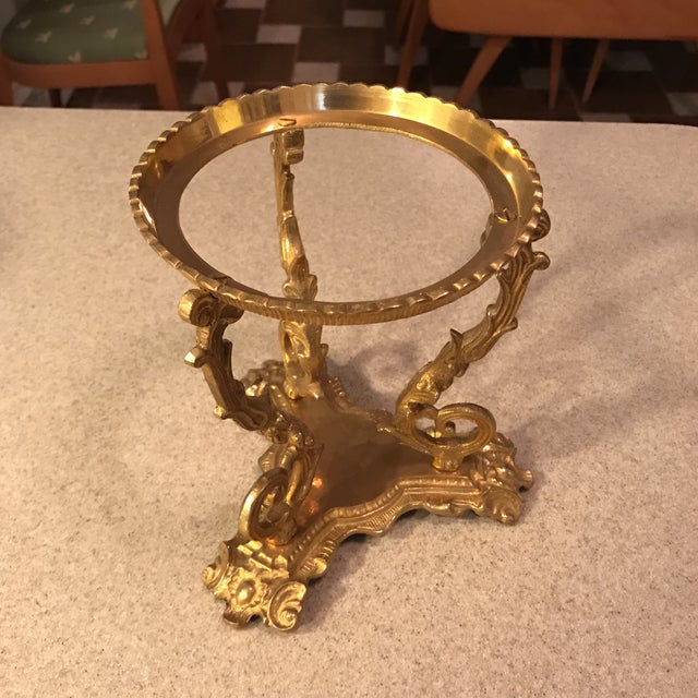 Brass Decorative Bowl Stand Chairish