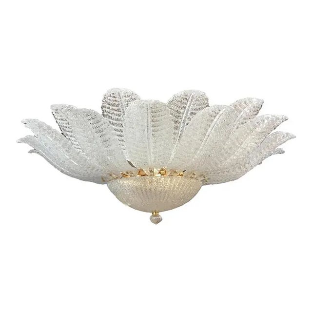 White Murano Glass Sputnik Chandelier by Simoeng For Sale - Image 8 of 9
