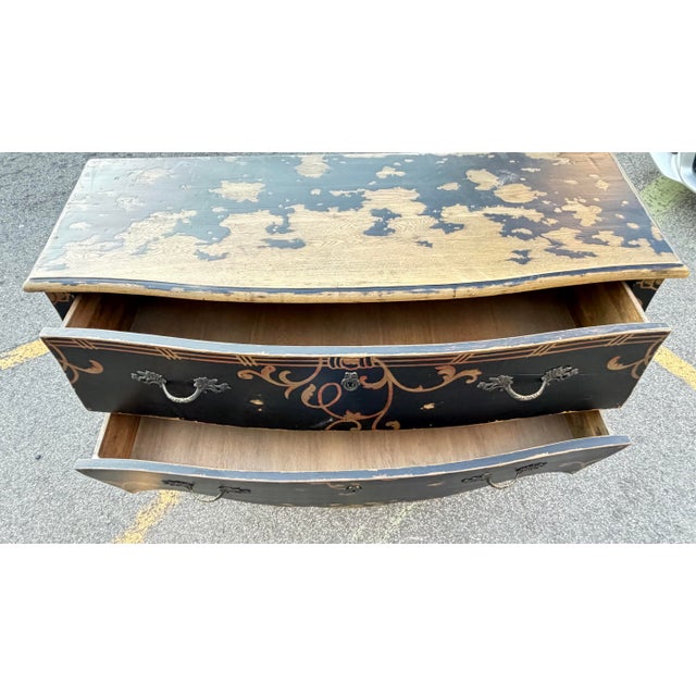 Lillian August Napolean Distressed Chest of Drawers 1990's For Sale In New York - Image 6 of 11