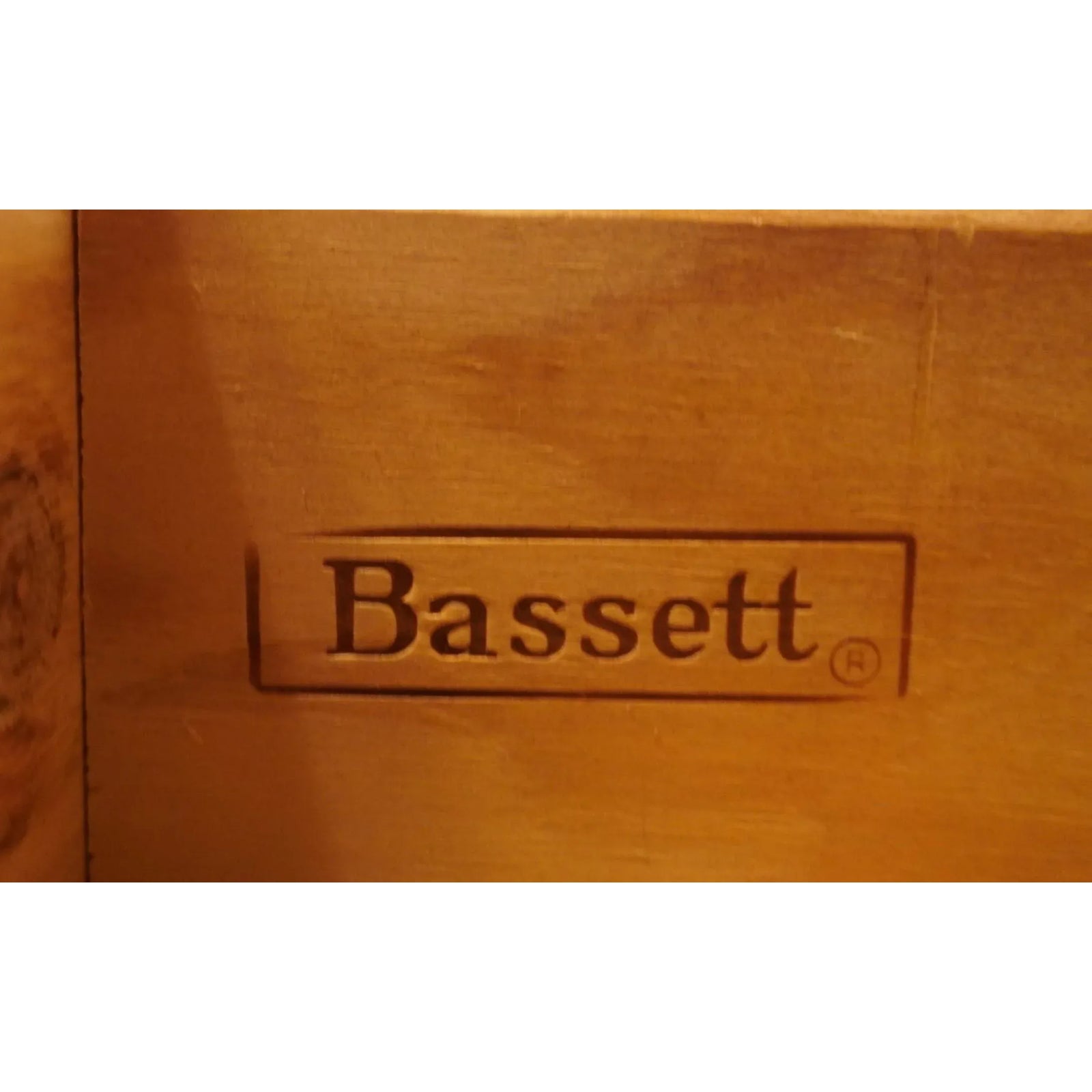 Bassett Furniture Solid Pine Rustic Americana 69" Dresser W. Mirror Hutch 1184-237 / 1184-239