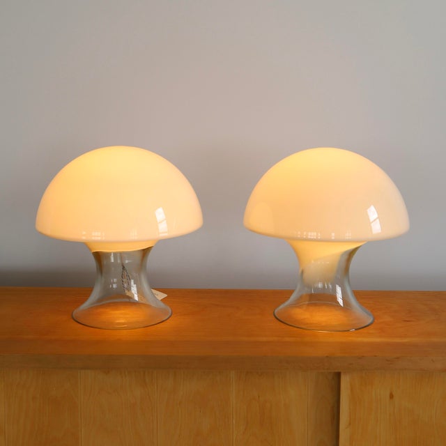 Mid-Century Modern Enrico Capuzzo “L-249” Lamps, a Pair For Sale - Image 3 of 5
