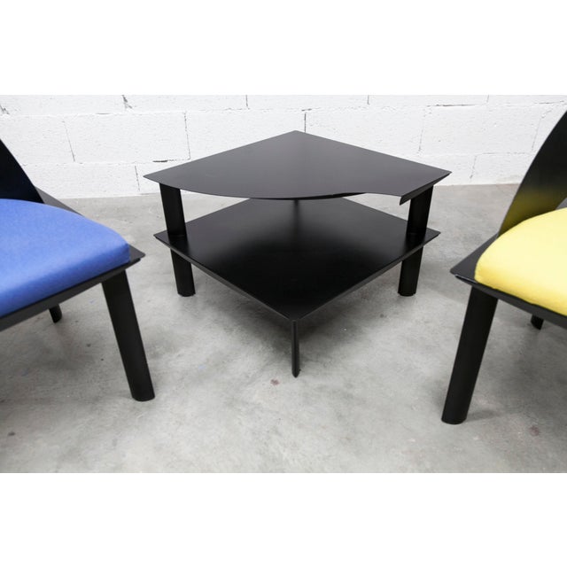 Armchairs and Coffee Table by Patrice Bonneau for Genexco, 1980s, Set of 3 For Sale - Image 13 of 18