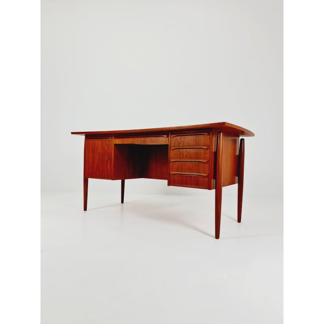 Vintage Danish Teak Desk from GV Møbler, 1960s For Sale - Image 11 of 18