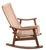 Wood Mid Century Danish Style Rope and Wood Rocking Chair C. 1950/70's For Sale - Image 7 of 9