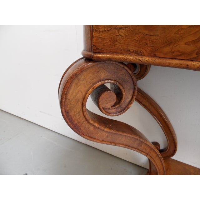 Antique Walnut Console Table For Sale - Image 9 of 14