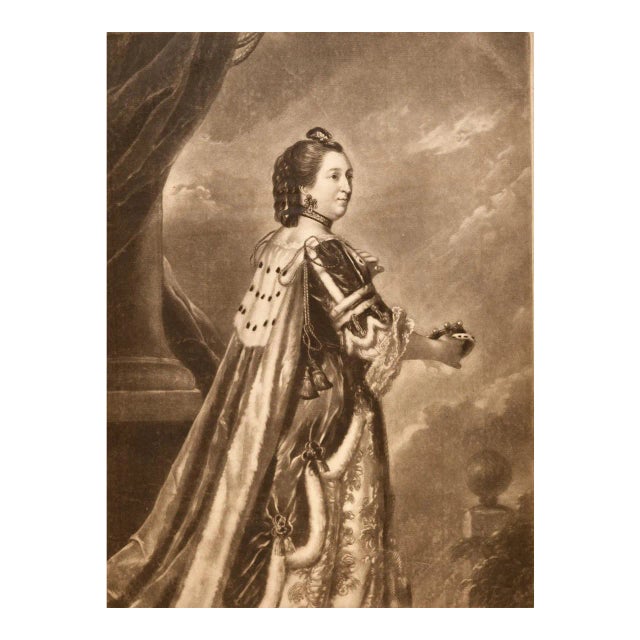 Elizabeth, Countess of Northumberland: Mezzotint After a Painting by J. Reynolds, 1763 For Sale