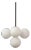 Bunch Pendant, Black, 38in H, Modern, 5 Inch Glass Globes, by Research.Lighting, Modern, Minimal Hanging Light For Sale