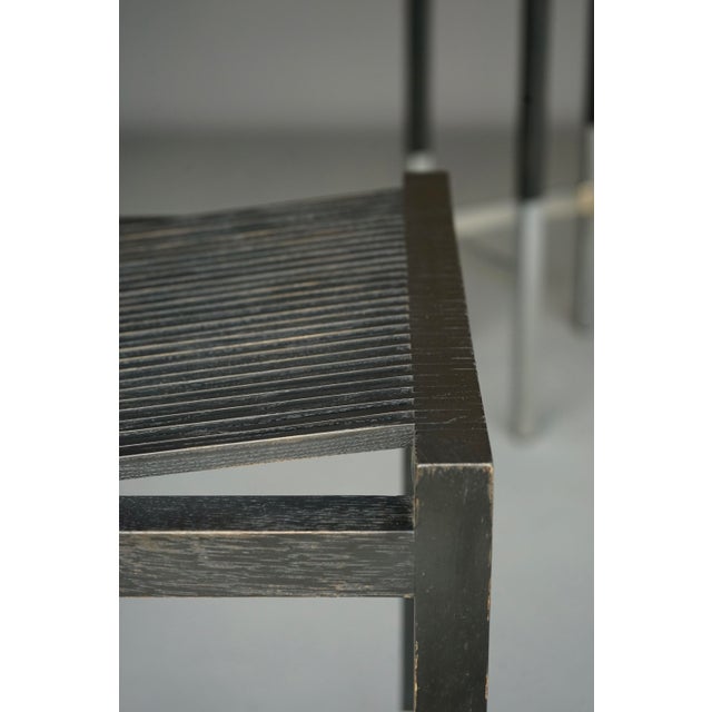 Minimalist Bar Stools by Ruud Jan Kokke, 1980s, Set of 2 For Sale - Image 4 of 18