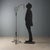 Antique Art Nouveau Floor Lamp in Iron, Italy For Sale - Image 3 of 7