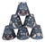 Blue Clip-on Bell Lamp Shades Chandelier Sconces Arts & Crafts - Set of 6 For Sale