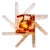 Glass Wall Light from Poliarte, Italy, 1970s For Sale