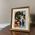 Abstract 1970s Peter Robert Keil Original Painting Abstract Miro Style Modern Art Signed Framed For Sale - Image 3 of 8