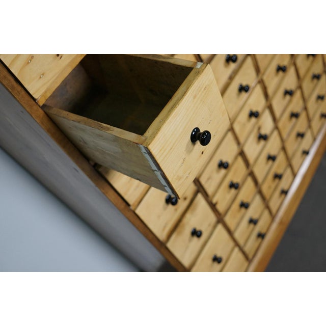 Wood Vintage Dutch Pine Apothecary Cabinet, 1950s For Sale - Image 7 of 10