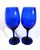 Vintage Mid Century Modern Cobalt Blue Cocktail Glasses - Set of 4 For Sale - Image 10 of 11