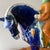 Large and rare vintage drip-glazed terracotta pottery Tang Dynasty-style horse figure with a rare rider. Handmade and...