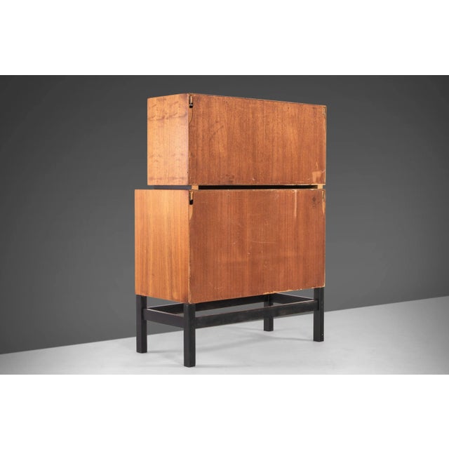 Danish Modern Custom Bar or Secretary Cabinet by H.G. Furniture, 1960s For Sale - Image 9 of 13