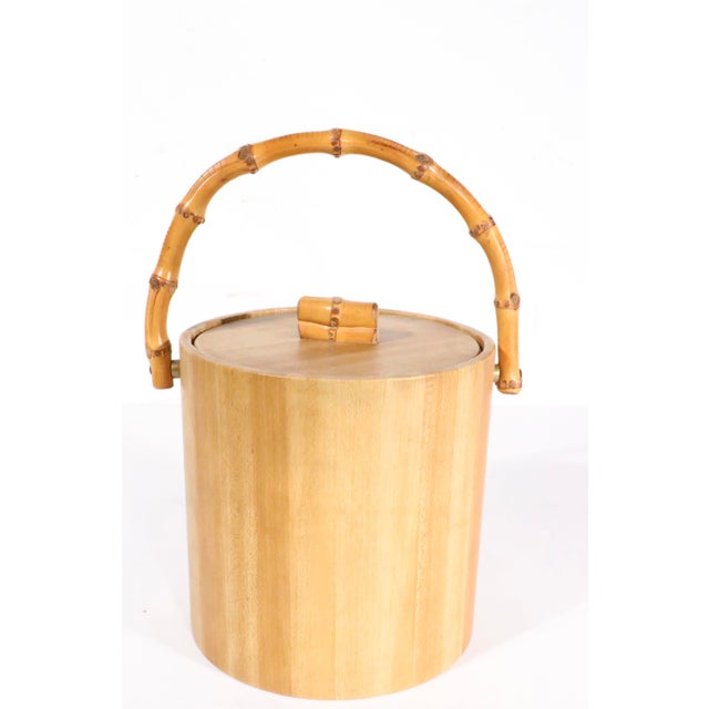 Mid 20th Century Coastal Bamboo Ice Bucket by Tastesetter For Sale In New York - Image 6 of 13