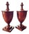 Victorian Inlaid Mahogany Cutlery Urns, Set of 2 For Sale