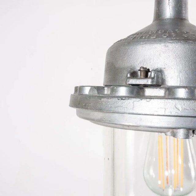 Industrial Explosion Proof Pendant Lamp with Glass Domes Model 2 from USSR, 1960s For Sale - Image 4 of 7