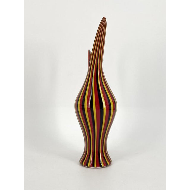 Italian Rigati Carafe in Murano Glass by Anna Gili for Salviati, 1997 For Sale - Image 16 of 18