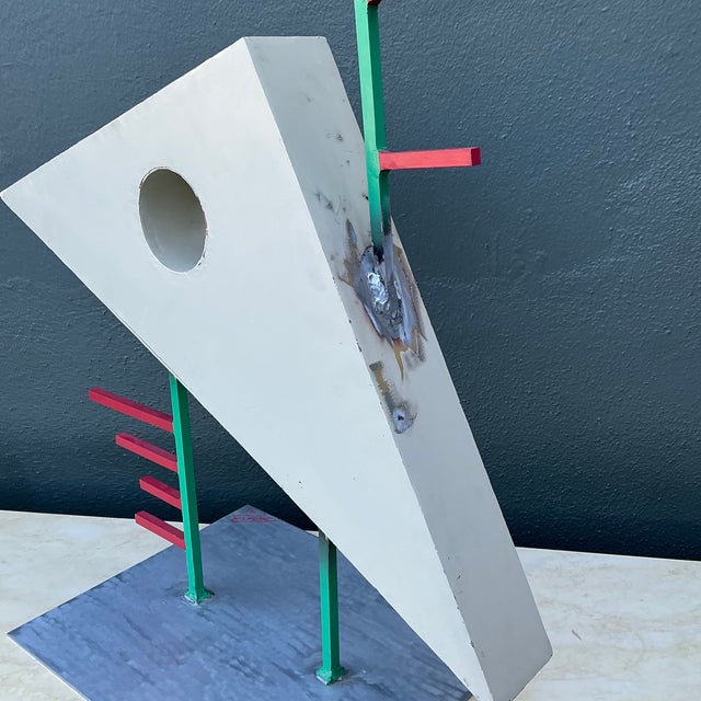 Vintage PostModern Abstract Geometric Sculpture For Sale - Image 11 of 12
