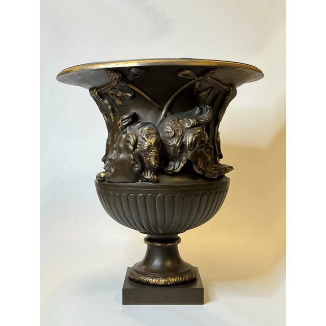 Large 19th Century French Bronze Borghese Vase Cast by Barbedienne For Sale - Image 12 of 12