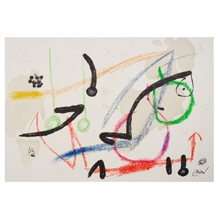 Joan Miró, Maravillas Con Variations Acrosticas 7, 1975, Lithograph For Sale