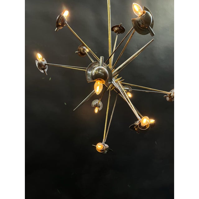 Brass Sputnik Lamp, 1950s For Sale - Image 13 of 13