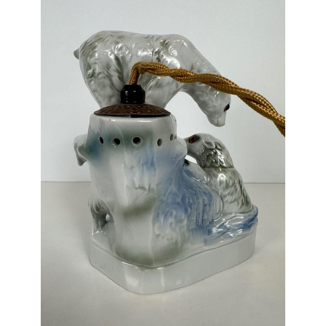 Art Deco Polar Bears Lamp, 1930s For Sale - Image 11 of 17
