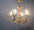 Metal Vintage Gilt Metal Pineapple Leaf Chandelier, 1960s For Sale - Image 7 of 9