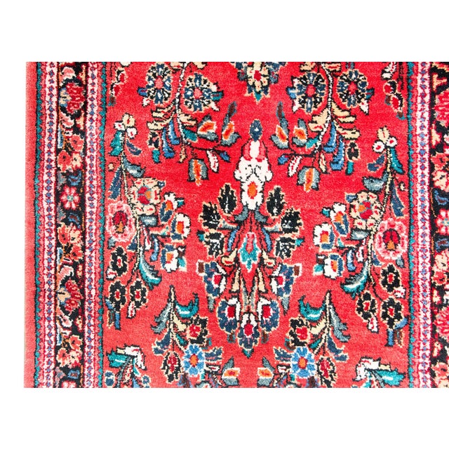 Early 20th Century Sarouk Runer For Sale - Image 4 of 15