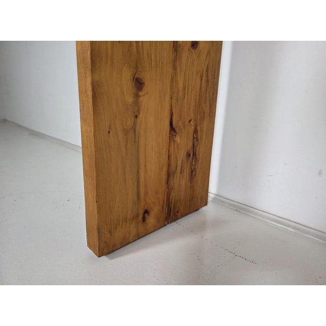 1970s Solid Pine Console Table in the style of Charlotte Perriand, 1970s For Sale - Image 5 of 6