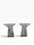 Val Saint-Lambert Vintage 1950s Signed Val Saint Lambert "Tricorne" Crystal Candlesticks - A Pair For Sale - Image 4 of 7