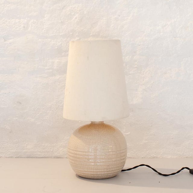 Vintage Table Lamp with Crackle Glaze, 1930s For Sale - Image 9 of 9