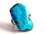 This striking vintage statement ring showcases a magnificent freeform slice of genuine Arizona blue turquoise, celebrated...