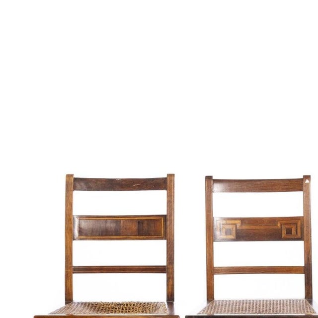 Furniture - 4 D. Maria Chairs; in fine wood - 19th Century. Portuguese chairs from the 19th century; in fine wood with...