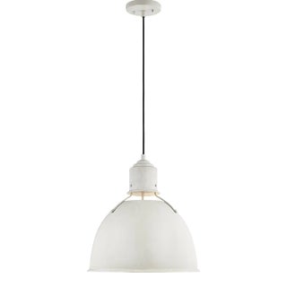 Thomas O'Brien By Visual Comfort Studio Huey 1-Light Pendant in Antique White For Sale