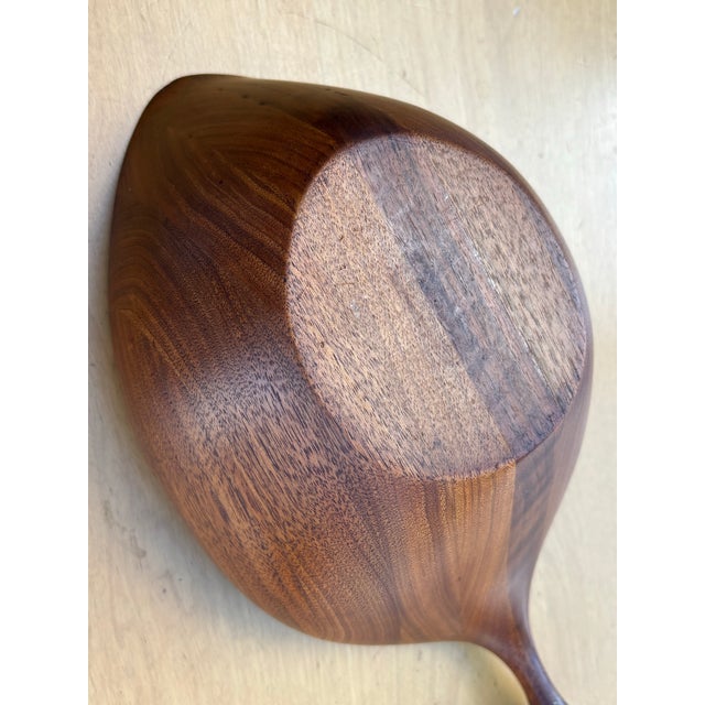 1960s Daniel Loomis Valenza Carved Wood Lidded Box For Sale - Image 9 of 12