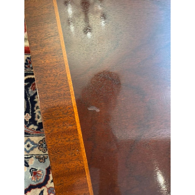 Baker Furniture Sheraton Extendable Drop Leaf Dining Table For Sale - Image 12 of 13