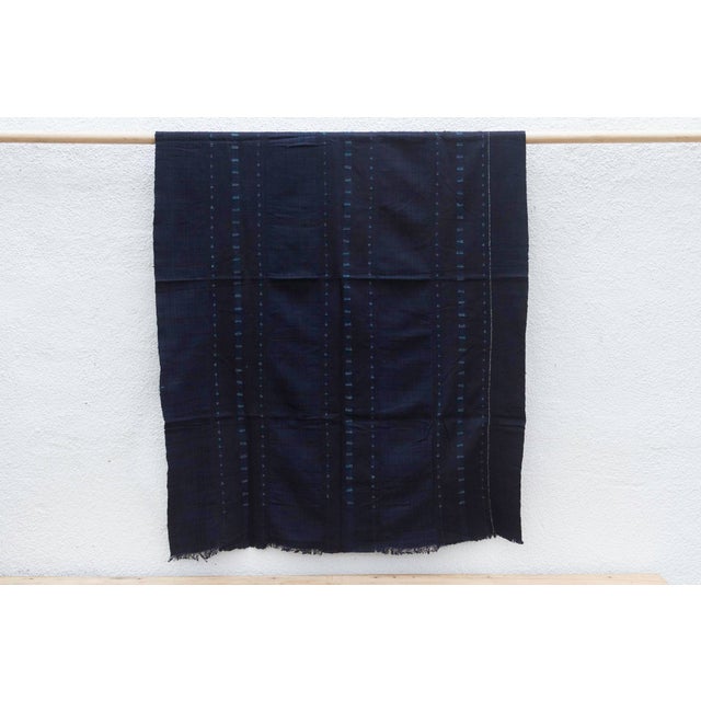 African Mud Muse Indigo Mud Cloth For Sale - Image 3 of 6