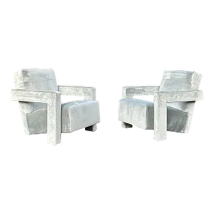 1990s Cassina “Utrecht” Chairs by Gerrit Rietveld, a Pair
