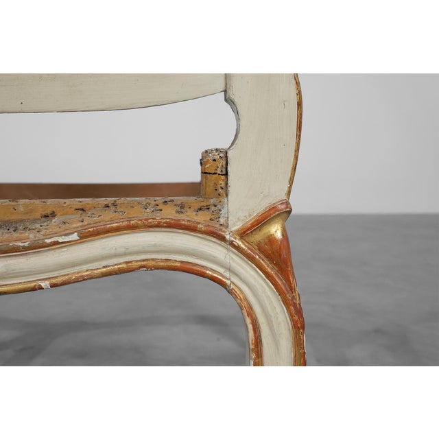 Antique French Louis XV Sofa in Carved Wood, 1800s For Sale - Image 11 of 17