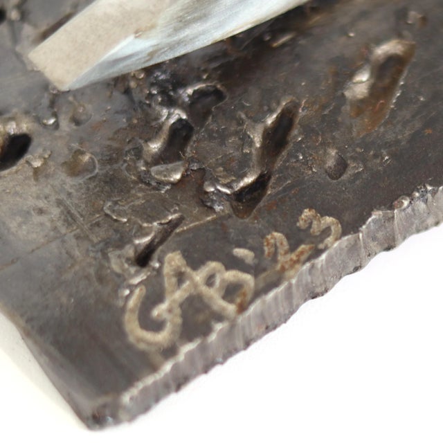 Rough Seas - Contemporary Expressive Jagged Abstract Metal Sculpture Original Artwork by Granville Beals For Sale - Image 11 of 11