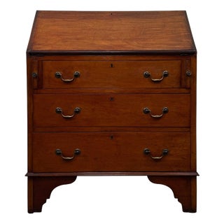 20th Century Edwardian English Mahogany Bureau, 1890s For Sale