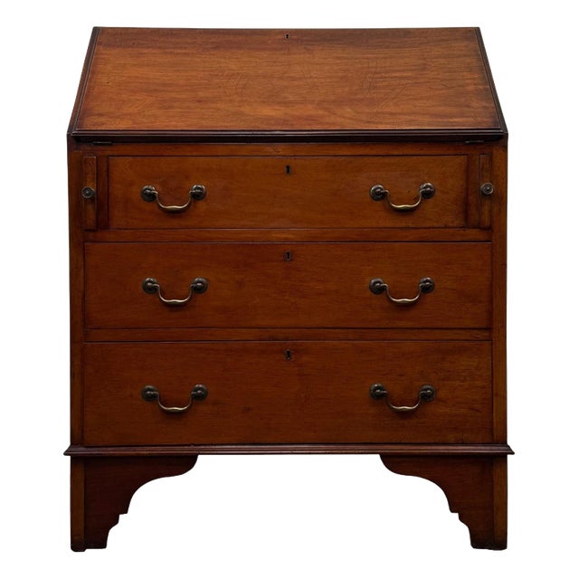 20th Century Edwardian English Mahogany Bureau, 1890s For Sale