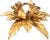 1970s Hollywood Regency Florentine Flower-Shaped Gilt Flush Mount from Hans Kögl, Italy, 1960s For Sale - Image 5 of 18
