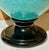 Large 16” Mid 20th Century Style Turquoise Volcanic Ceramic Urn With Zoomorphic Handles For Sale - Image 4 of 12