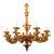 French 19th Century Gilt Wood Chandelier For Sale