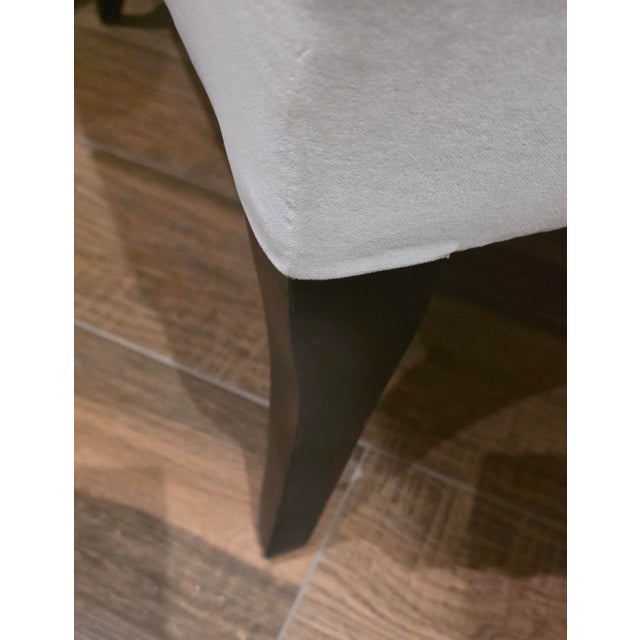 American Ebanista Harlow Tufted Lounge Chair - Legs in Dark Walnut Finish For Sale - Image 3 of 7
