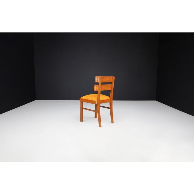 Art Deco Dining Chairs attributed to Jindřich Halabala, Cz, 1930, Set of 4 For Sale - Image 6 of 11